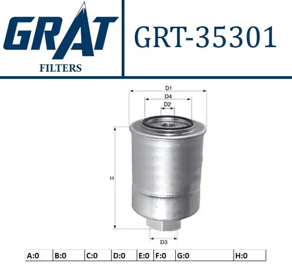 GRAT 35301 | Mazot Filtresi Su Ayırıcı Isuzu D Max 02