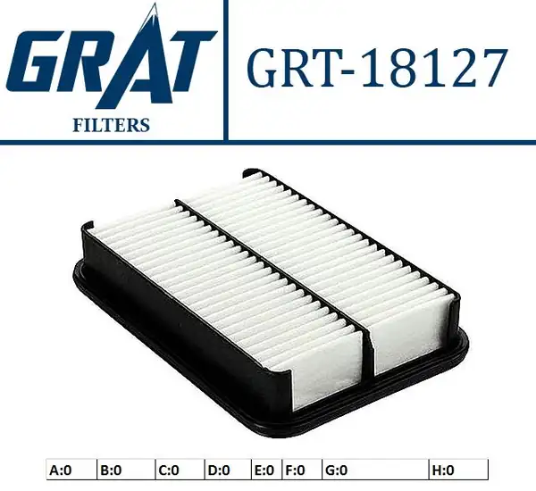 GRAT 18127 | Hava Filtresi Mitsubishi Asx 1 8 Dı-D Toyota Hilux Pıckup 2 4 89 97 Prevıa 2 4 90 00 Isuzu Gemini 1 5 88 90 2174481