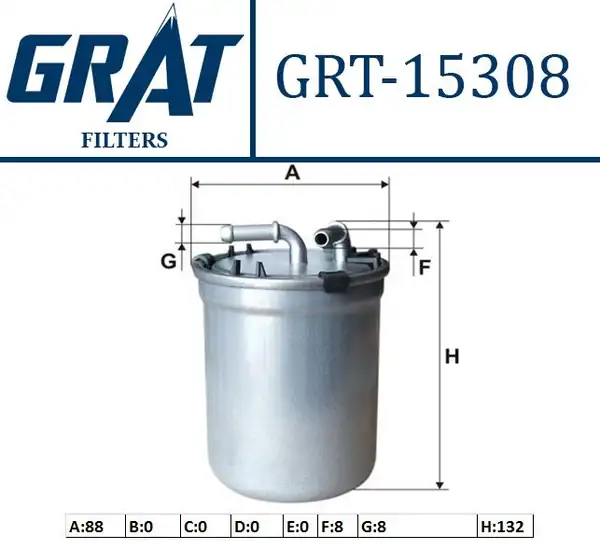 GRAT 15308 | Yakıt Filtresi VW Polo V Skoda Fabia 1 4tdi 04