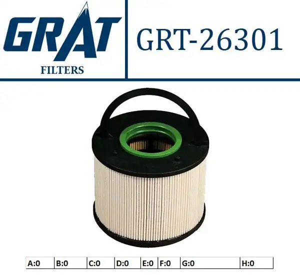 GRAT 26301 | Yakıt Filtresi VW Touareg 3 0 V6 TDI 04 10 Audi Q7 3 0 TDI 4 2tdi 06 10