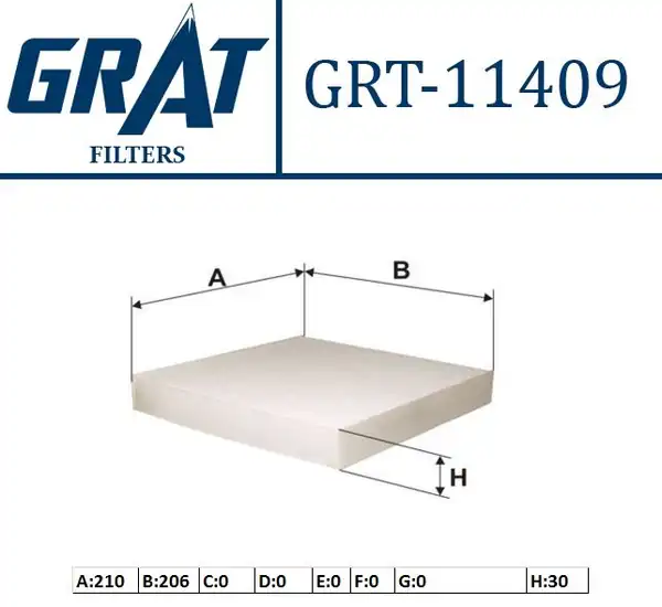 GRAT 11409 | Kabin Filtresi Renault Laguna II 1 6 1 8 16v 1 9dci 00