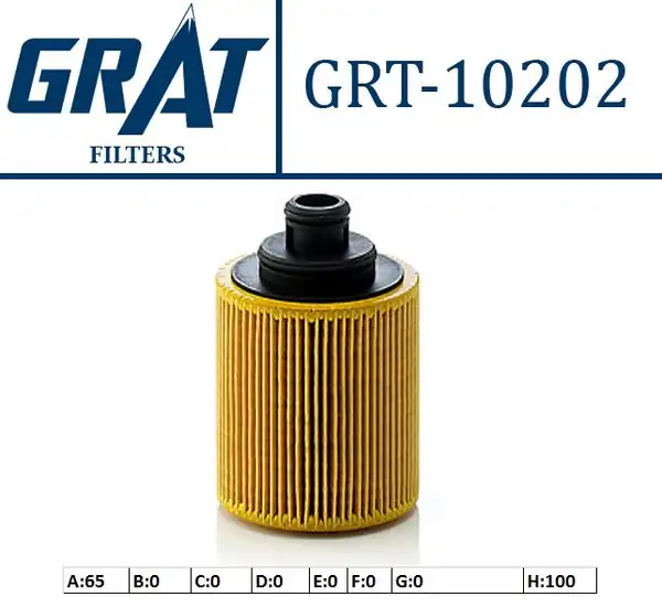 GRAT 10202 | Yağ Filtresi Fiat Albea Doblo Palio Grande Punto Linea Fiorino Opel Astra H Corsa C D 1 3 CDTI Oe Model