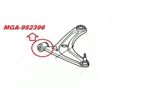MGA 952396 | Burç Salıncak Alt Ön Lastik Honda Jazz 02 08 City 04 08 5 Adet