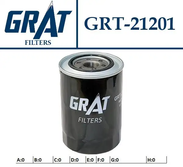 GRAT 21201 | Yağ Filtresi Mitsubishi Canter 659 Turbo 859