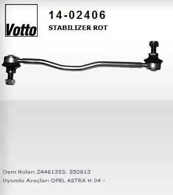 VOTTO 14-02406-14 | 02406 Stabilizer Rot ZF Tip Opel Astra H Zafira