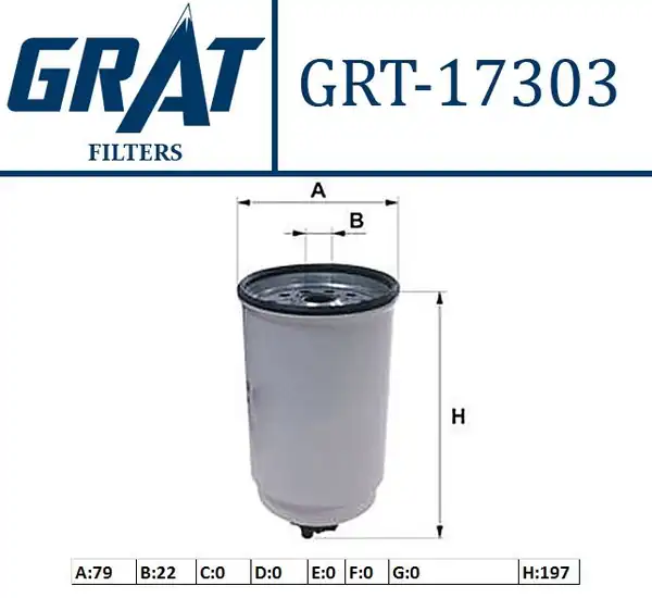 GRAT 17303 | Mazot Filtresi Ford Transit V347 06