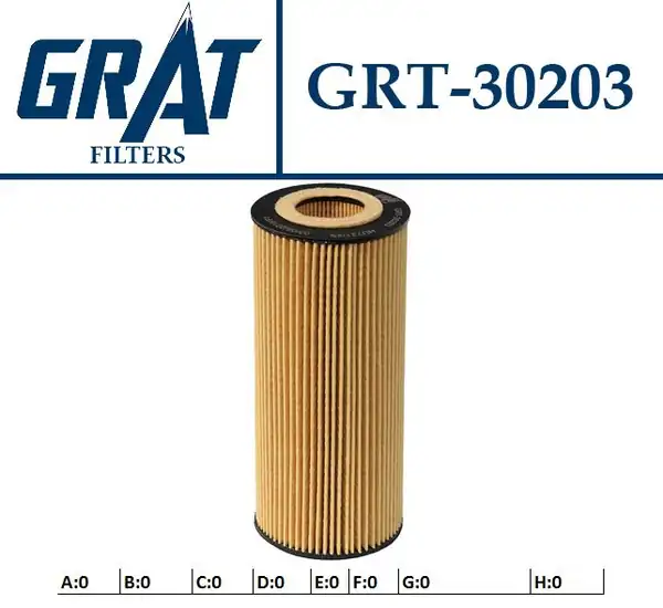 GRAT 30203 | Yağ Filtresi Bmw M57 M57n E46 E90 E60 E63 E65 X3 E83 X5 E70 X6 E71