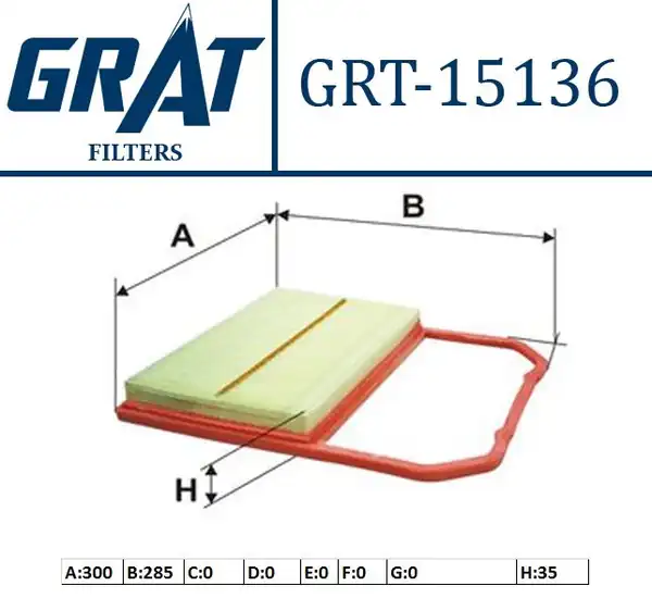 GRAT 15136 | Hava Filtresi VW Polo 1 0 14