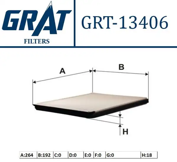 GRAT 13406 | Kabin Filtresi Citroen Xsara 97 05