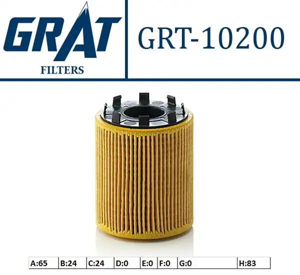 GRAT 10200 | Yağ Filtresi Tırnaklı Tip Fiat Albea Palio Punto Doblo 1 3 JTD Opel Astra H Corsa C Combo 1 3 CDTI