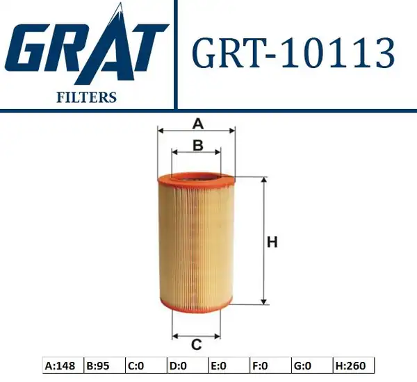 GRAT 10113 | Hava Filtresi Fiat Bravo 1 4 T Jet 1 6 JTD