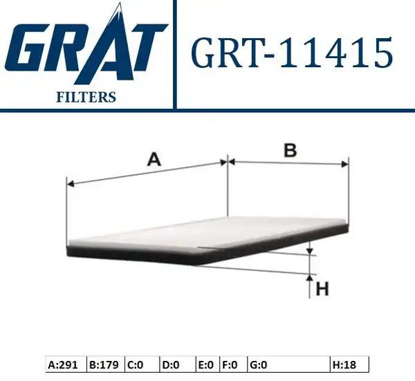 GRAT 11415 | Kabin Filtresi Renault Megane İ Classic 1 4 1 6 2 0 IE 16v 1 9 TDI 96