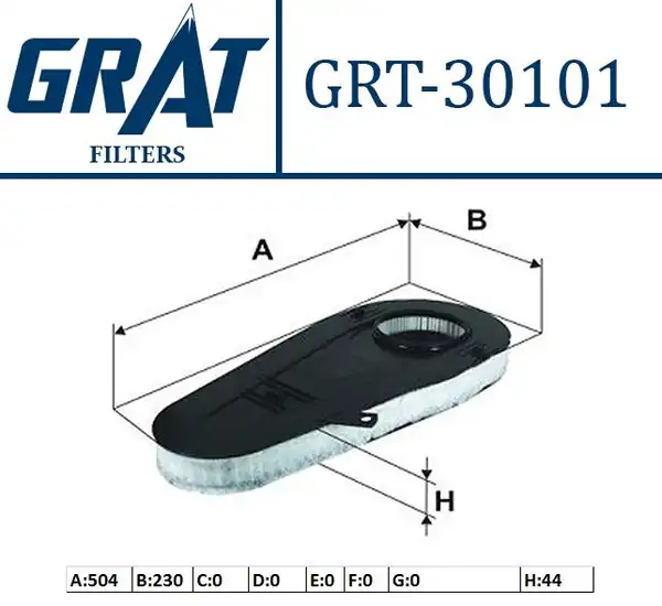 GRAT 30101 | Hava Filtresi Bmw F 01 02 07 10 11 N 47 N N 57