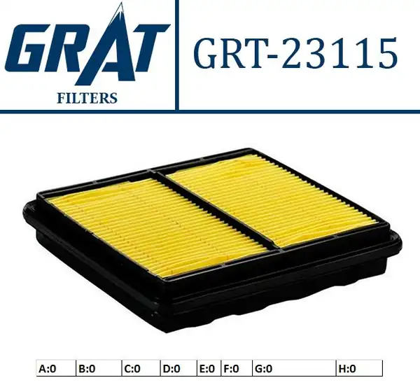 GRAT 23115 | Hava Filtresi Honda Euro Civic 96 00 Plastik