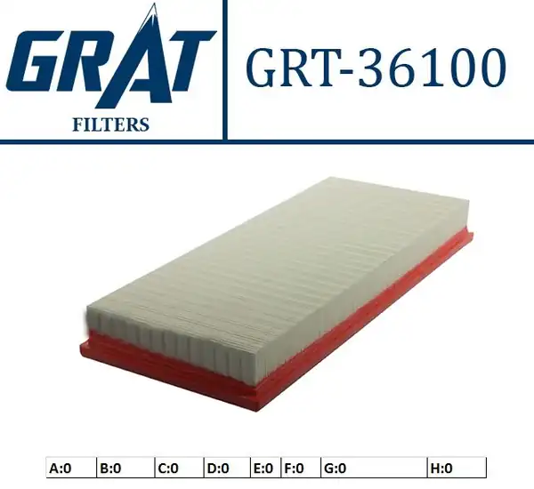 GRAT 36100 | Hava Filtresi Jaguar X Type 2 0 2 5 3 0 V6 01 09