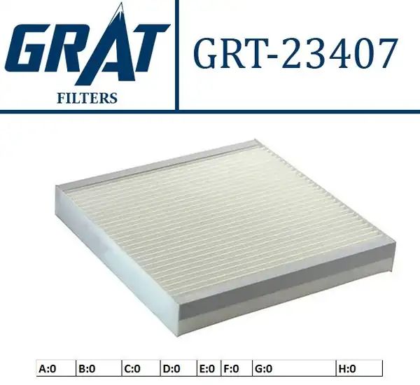 GRAT 23407 | Kabin Filtresi Rover 25 00 Rover 45 00 Rover 400 90 Civic 96 00