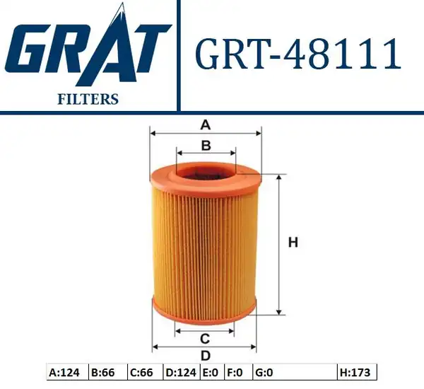 GRAT 48111 | Hava Filtresi Suzuki Carry Sk410 86 00 Jımny Sj410 Daewoo Damas 90