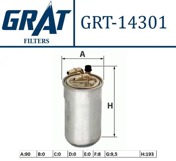 GRAT 14301 | Yakıt Filtresi Opel Corsa D 1 3 CDTI