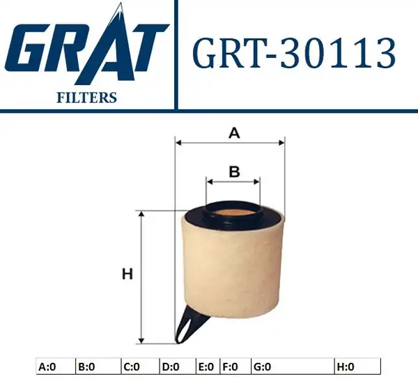 GRAT 30113 | Hava Filtresi Bmw N45 E87 E90 1 16 3 16