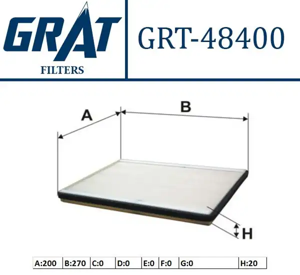 GRAT 48400 | Kabin Filtresi Suzuki Grand Vitara 06 11