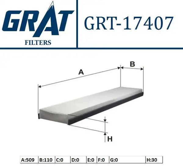 GRAT 17407 | Kabin Filtresi Ford Mondeo 93 00