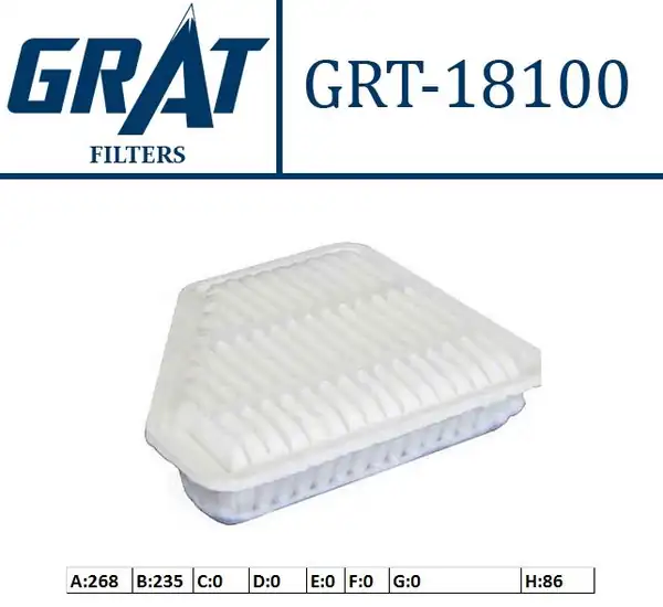 GRAT 18100 | Hava Filtresi Toyota Corolla Auris Avensis 1 4 2 0 D4d 07