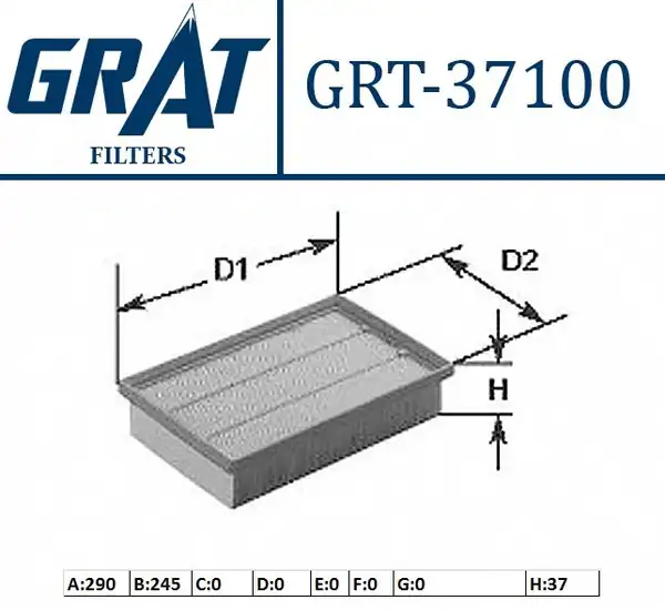 GRAT 37100 | Hava Filtresi Jeep Grand Cherokee
