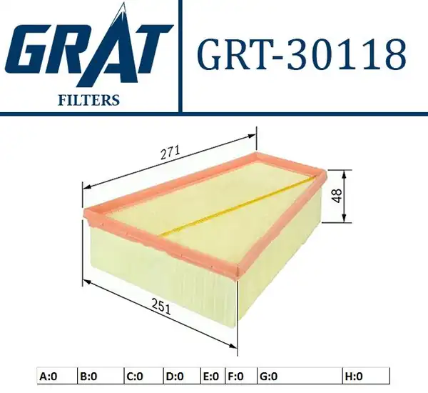 GRAT 30118 | Hava Filtresi Bmw N20 F07 10 11 E84