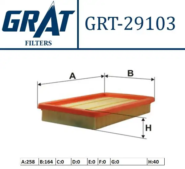 GRAT 29103 | Hava Filtresi Mazda 626 92 97 Fs