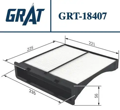 GRAT 18407 | Kabin Filtresi Subaru Forester 10 Xv 12 Impreza 07 Levorg Toyota Avensis 97 02 Corona Carina E