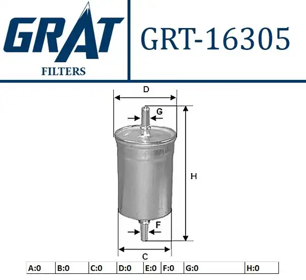 GRAT 16305 | Benzin Filtresi Hyundai Accent 00 06 1 5