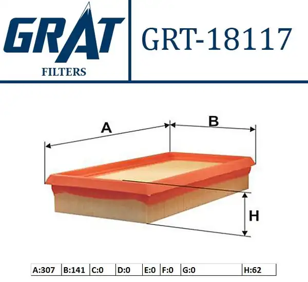 GRAT 18117 | Hava Filtresi Toyota Yaris 1 4 D 4d 06 11