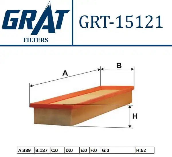 GRAT 15121 | Hava Filtresi VW Touareg 03 12 Audi Q7 07 15