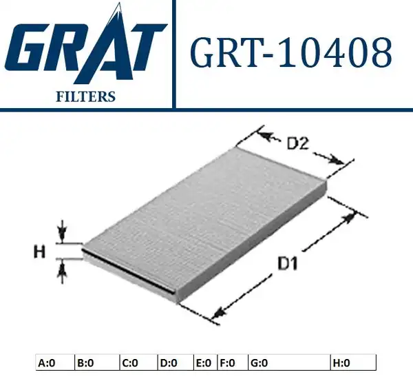 GRAT 10408 | Kabin Filtresi Ford Ka 1 3tdci 2008 Fiat Panda 1 2 1 4 1 3d 1 3 JTD 03