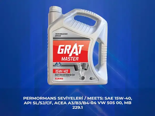 GRAT 615404 | Motor Yağı Tre 15w40 Api Sl Cf 4 Adet