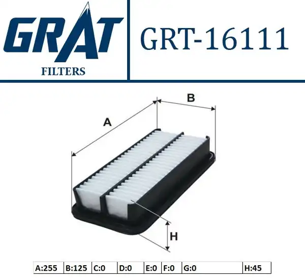 GRAT 16111 | Hava Filtresi Hyundai Getz 00 10 1 5 CRDI Dizel