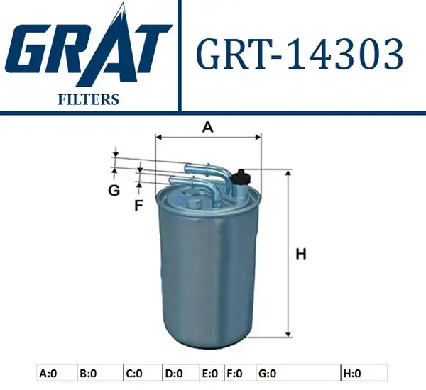 GRAT 14303 | Yakıt Filtresi Opel Corsa D 1 3 CDTI
