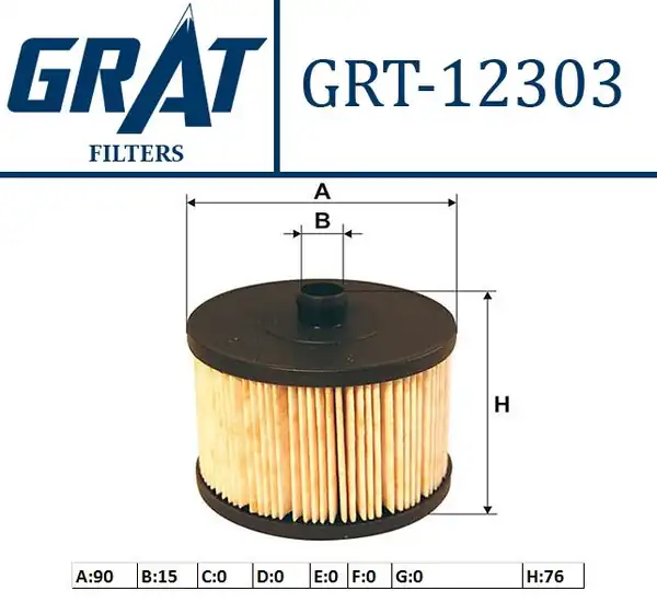GRAT 12303 | Yakıt Filtresi Ford Focus Kuga 2 0 Peugeot 307 407 Citroen C4 C5 2 0 Hdi Volvo S40 V50 C30 C70