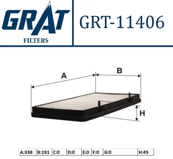 GRAT 11406 | Kabin Filtresi Renault Traffic II 01 Opel Vivaro 01 Nissan Primastar 1 9dci 2 0 dCi