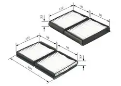 BOSCH 1987432117 | Kabin/Polen Filtresi Mazda Familia 323 98-02 626 97-02