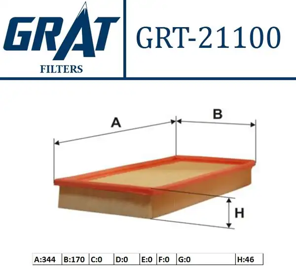 GRAT 21100 | Hava Filtresi Volvo S40 V40 T Suz 96 04 Mitsubishi Carisma 96 06 1 6 1 8 Benzinli
