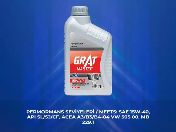 GRAT 615401 | Motor Yağı 1 Litre 15w40 Api Sl Cf 12 Adet
