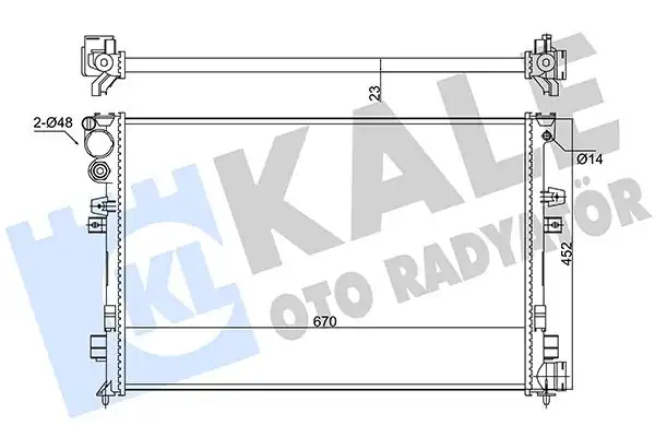 KALE 347220 | Radyatör Fiat Scudo Citroen Jumpy Peugeot Expert 1 9d Ac