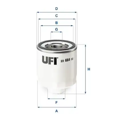 UFI 23-664-00 | Yağ Filtresi Transit V 363 2 0 Ecoblue 17 4 4