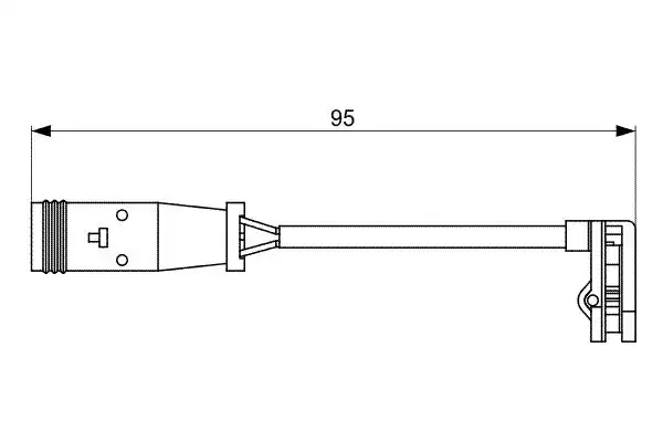 Bosch 1987473036 Fren Balata Fişi Arka VW Crafter 30 50 Minibüs Van 2 0 2 5 TDI 06 16