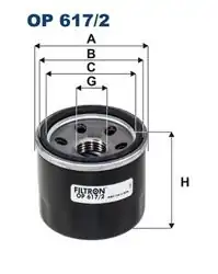 FILTRON OP617-2 | Yağ Filtresi Suzuki Swift 1.0-1.2 17-