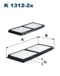FILTRON K1312-2X | Polen Filtresi Mazda 3 BL 1.6 1.6 Cd 09-13