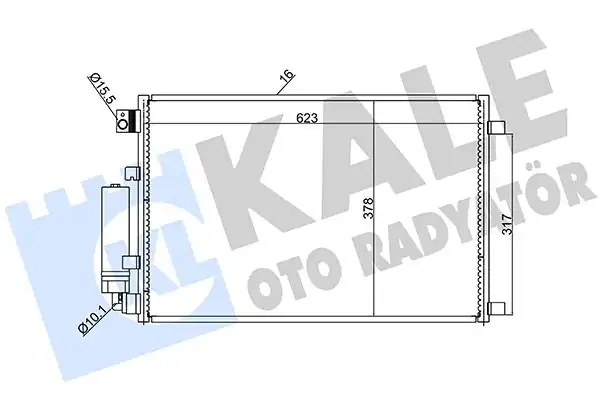 KALE 388600 | Klima Radyatörü Nissan Qashqai J10 1 6 2 0 07 13