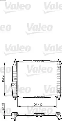 Valeo 735157 Su Radyatörü Man Chevrolet Kalos 02 10 1 2 1 4 Aveo 05 10 1 2 1 4 8v
