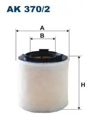 FILTRON AK370-2 | Hava Filtresi 09-Polo